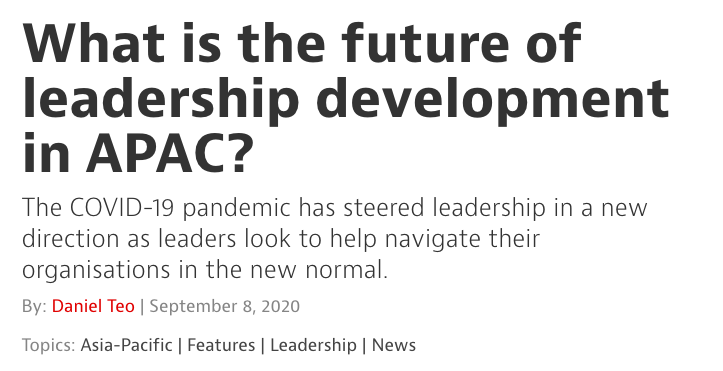 What is the future of leadership development in APAC? – HRM Asia