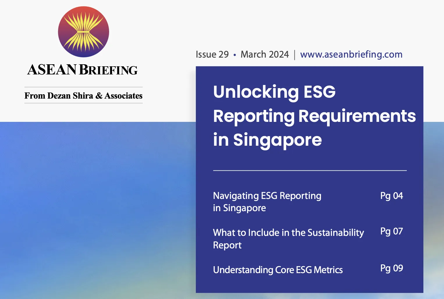 Unlocking ESG Reporting Requirements in Singapore