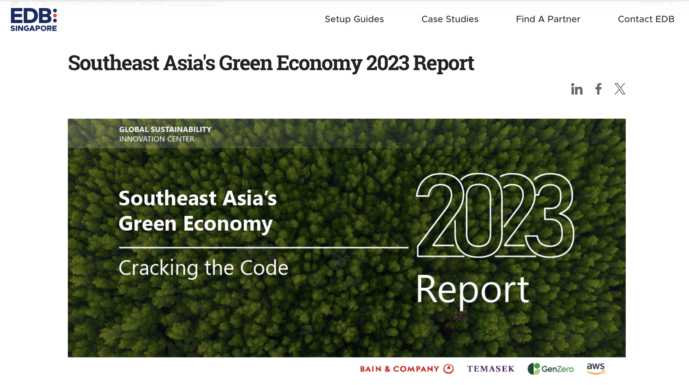Southeast Asia’s Green Economy: Cracking the Code