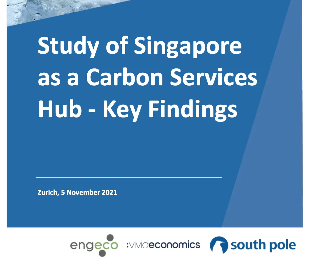 Study of Singapore as a Carbon Services Hub – Key Findings