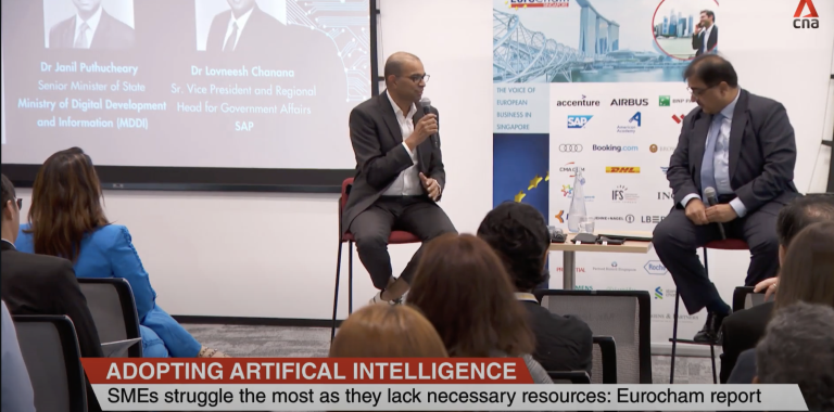 CNA coverage of EuroCham’s AI Report